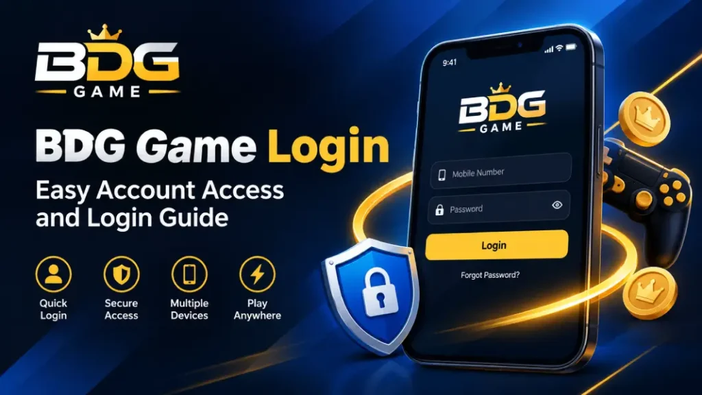 BDG Game Login Interface