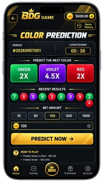 BDG Color Prediction Game