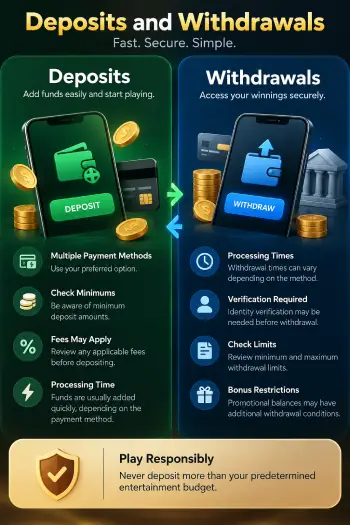 BDG Game Deposits and Withdrawals
