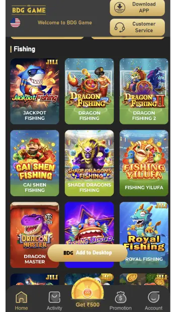 BDG Fishing Games